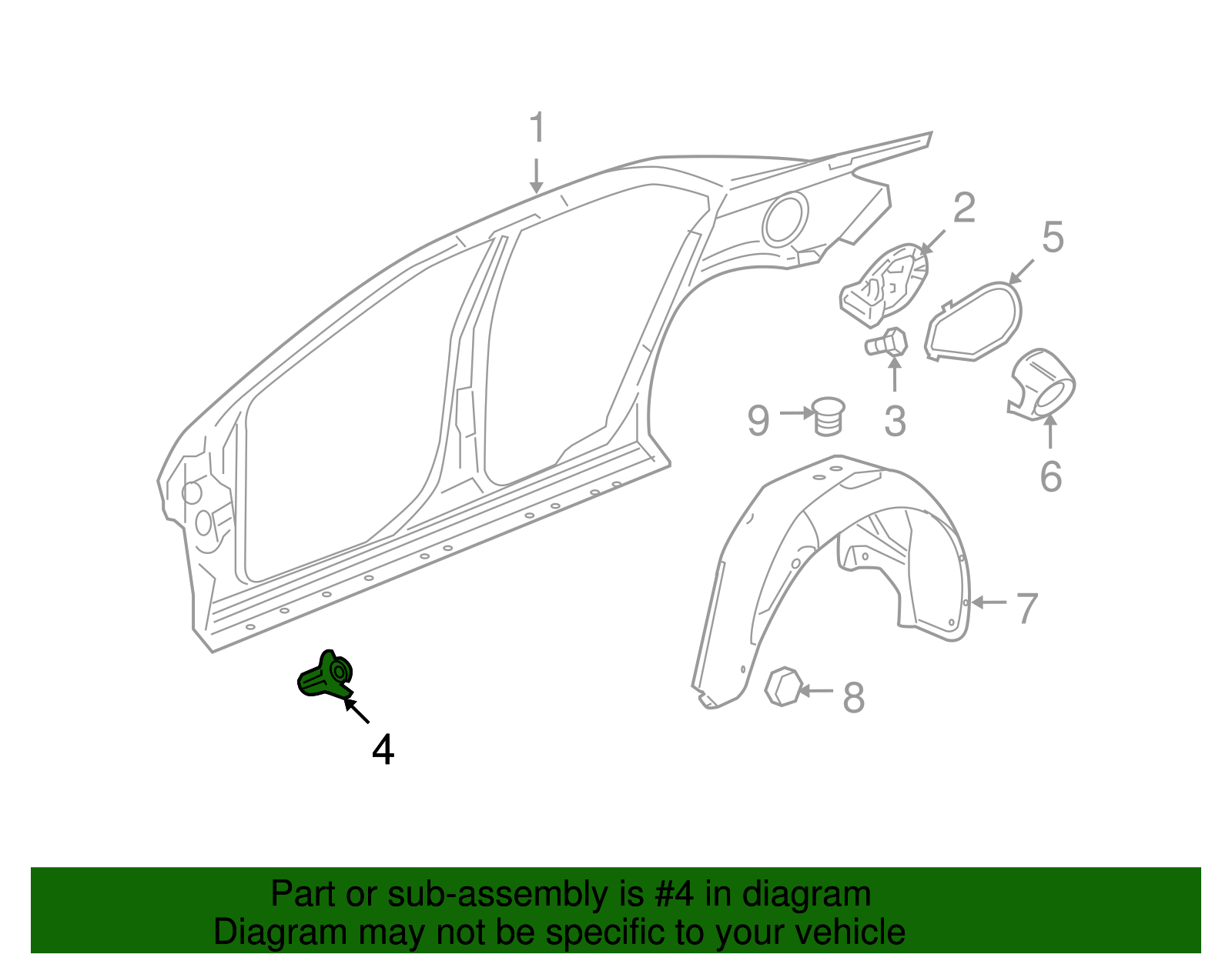 Hinge Assembly-F/Tnk Fil Dr - GM (10373542)