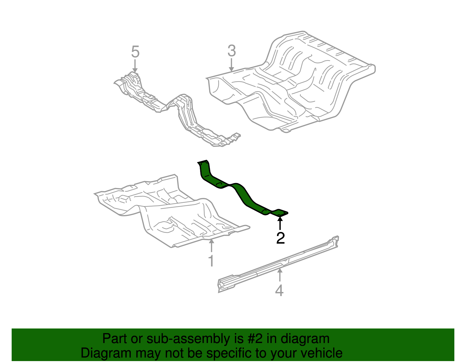 Floor Extension - Ford (YW1Z-5411160-AA)
