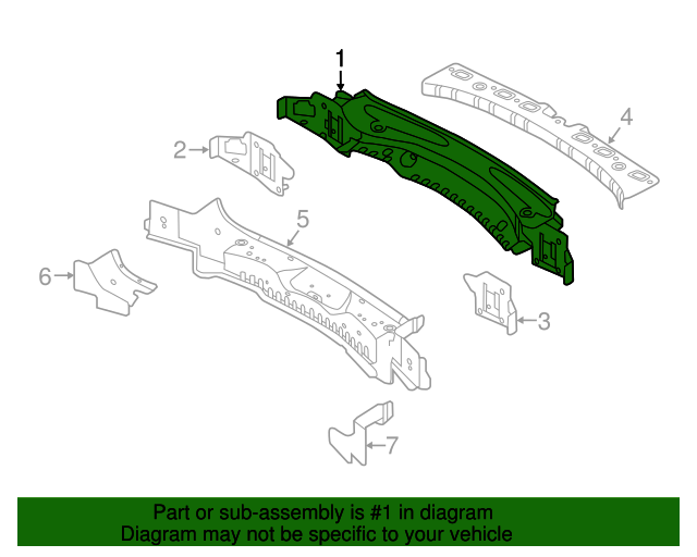 Genuine OEM Rear Body Panel Part# LR128437 Fits 2020-2023 Land 