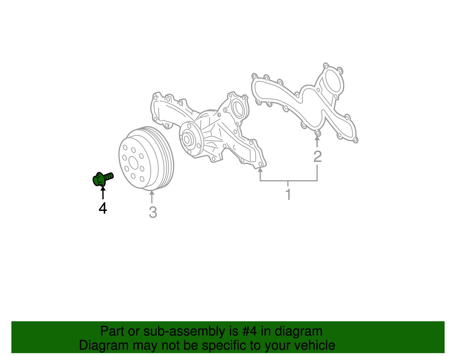 Pulley Bolt - Scion (90119-A0183)