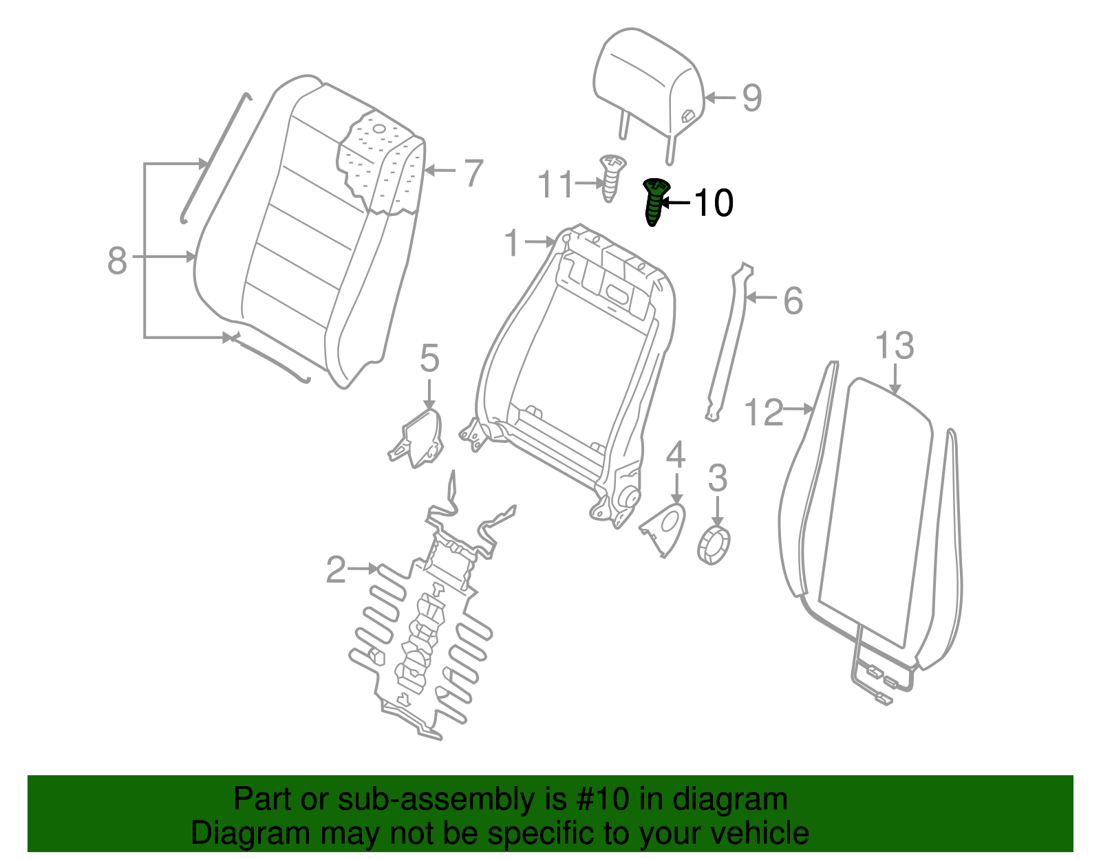 Headrest Guide - Volkswagen (8E0-881-920-7G8)