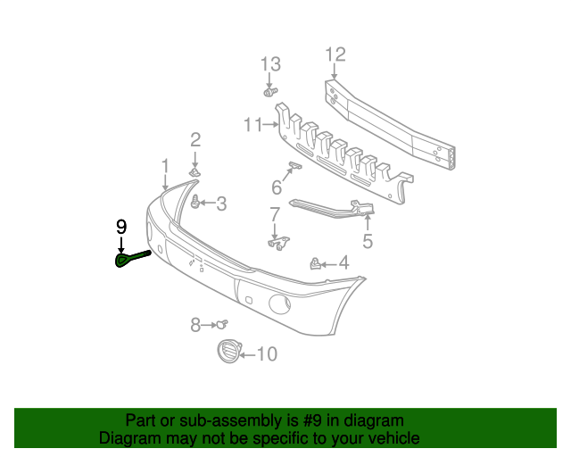 20042007 Toyota Highlander Tow Hook 5196144010 Toyota Parts Center