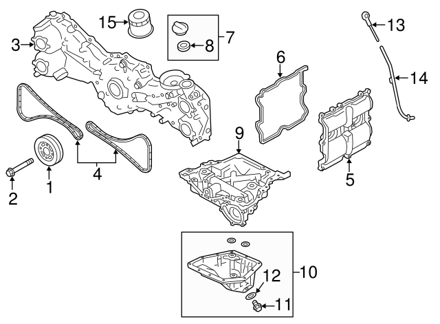 thumbnail image 2 of 2013 Subaru Outback Premium Gasket Transmission Cover. Automatic 2 of 13
