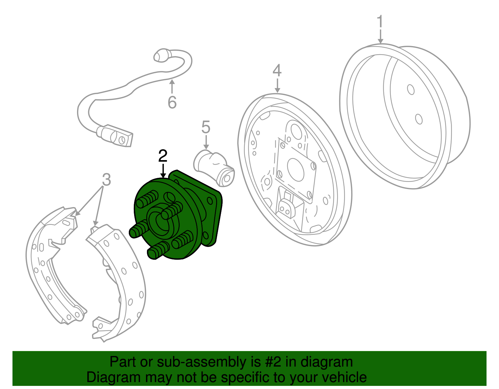 Rear Wheel Hub and Bearing Assembly with Wheel Speed Sensor and Wheel Studs - GM (12413003)