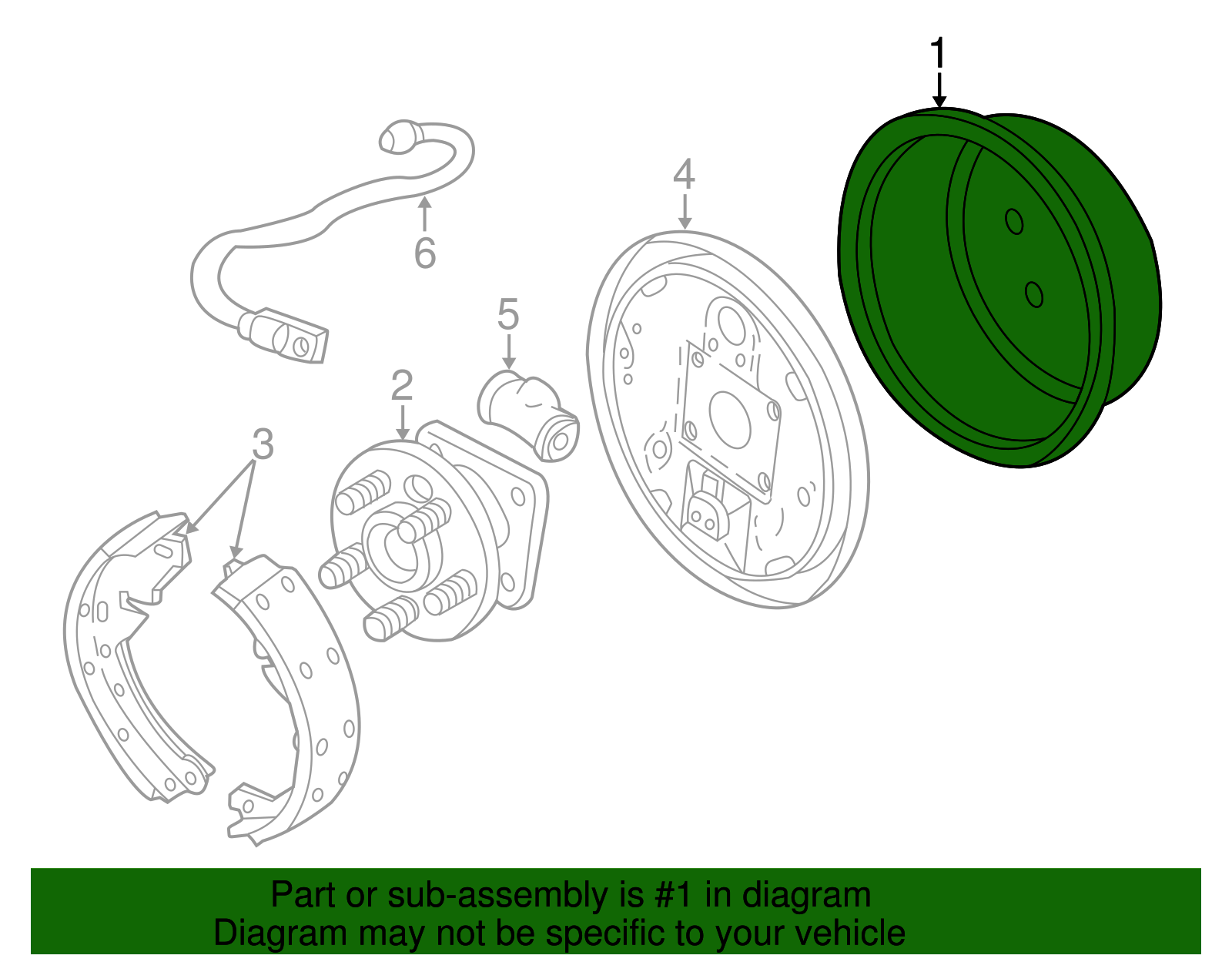 Brake Drum - GM (88957254)