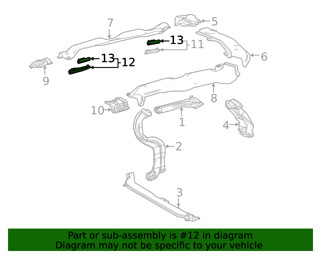 5565008070 Air Vent Grille 20212022 Toyota Sienna OEM Genuine Toyota Parts