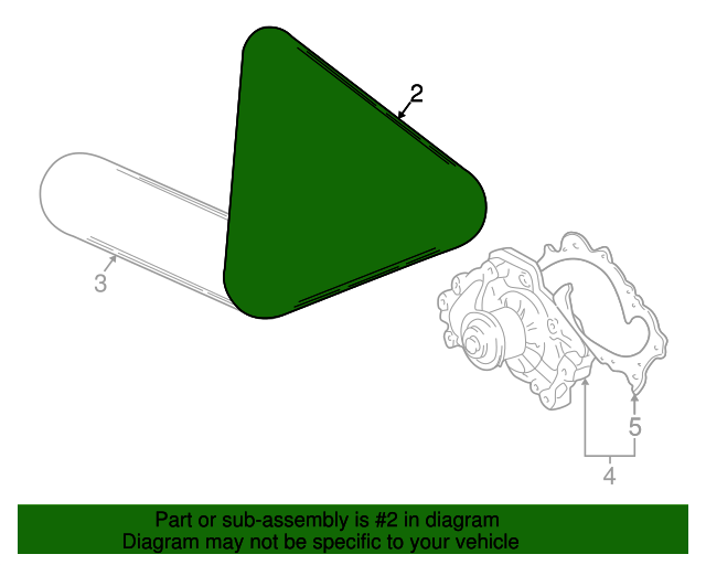 19992001 Toyota Camry Alternator Belt 9936690940 Toyota Parts Center