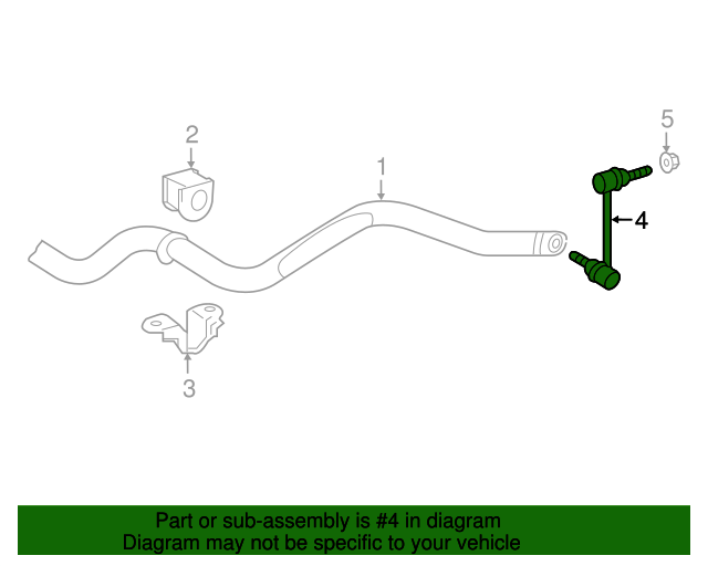 20052023 Toyota Link Assembly, Front Stabilizer, Right 4882004020 Toyota Parts Center
