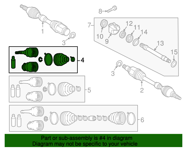 20112014 Mazda 2 Inner Cv Joint fa8222620a