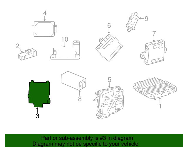 000-900-77-07 - Control Module 2015-2018 Mercedes-Benz | Mercedes-Benz ...