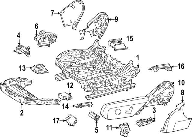 206-919-17-00-9051 - Track End Cover 2022-2024 Mercedes-Benz 