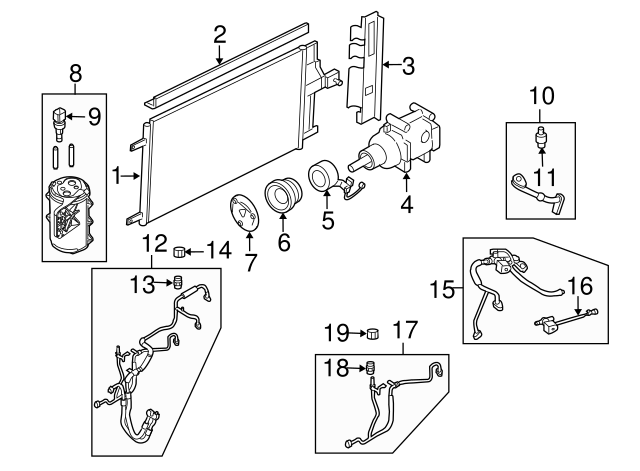 2001-2012 Ford High Pressure Cut-Off Switch 8L8Z-19D594-A | Village Ford