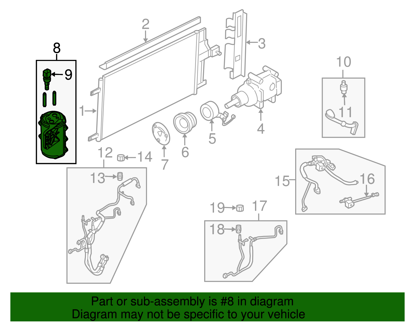 Motorcraft™ A/C Receiver Drier - Ford (YL-198)