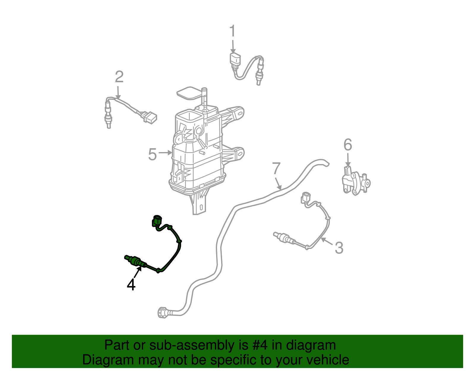 Sensor Assembly, Oxygen (Posn 2) - GM (12601759)