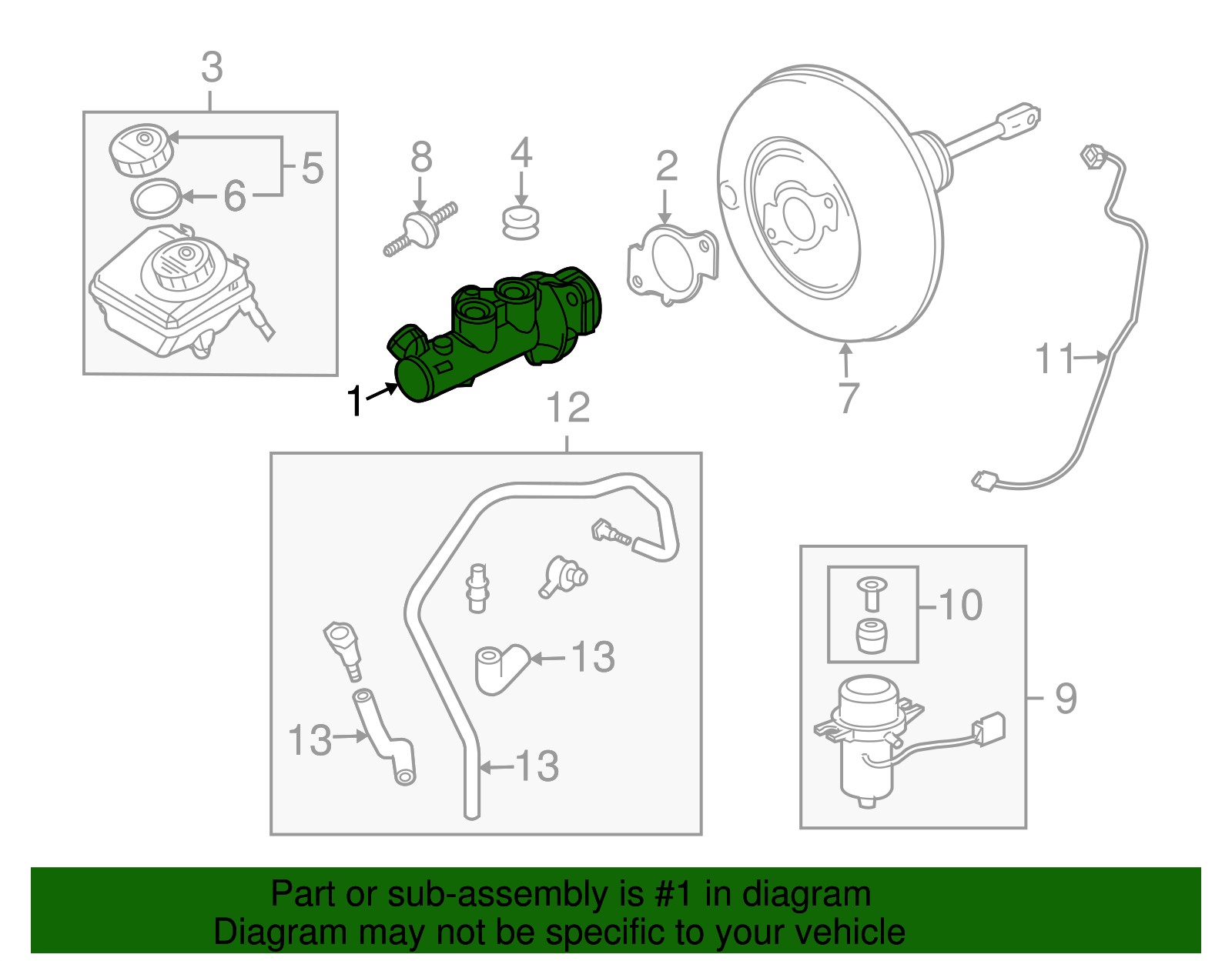 Cylinder, Brake Mas - GM (93189712)