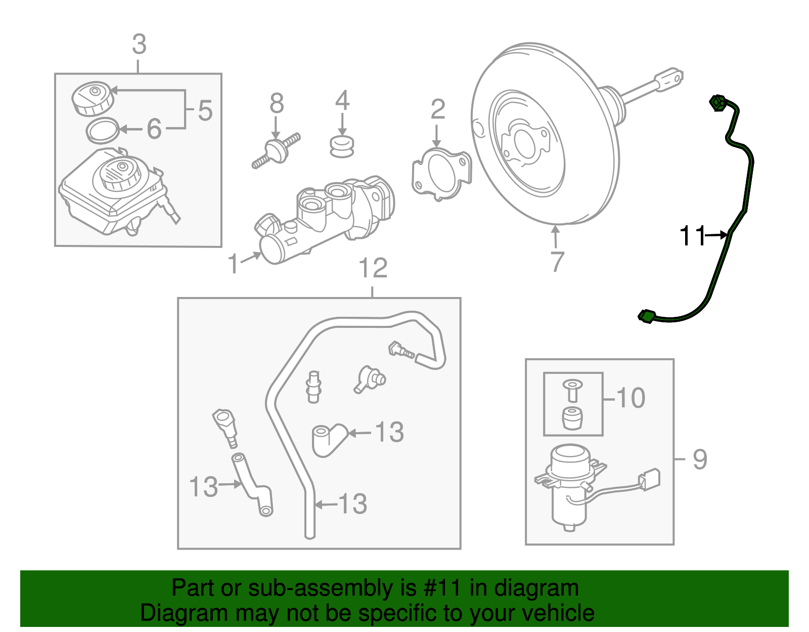 Power Brake Booster Pump Wiring Harness - GM (94715910)