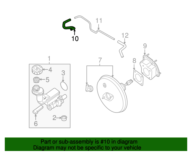 20082015 Nissan Vacuum Hose 47474JG31E