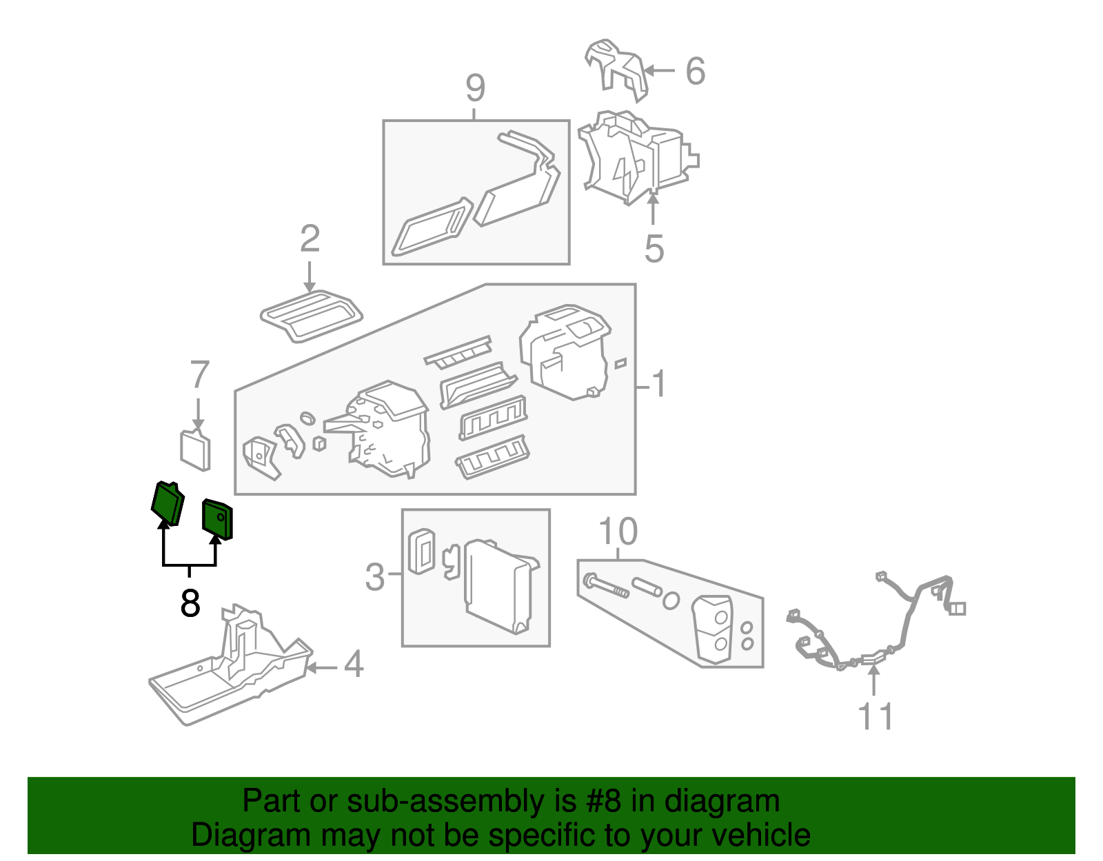 Temperature Mode Valve Actuator Assembly - GM (10397365)
