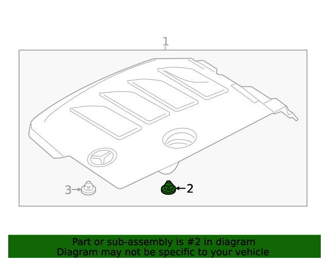 000998254264 Engine Cover Grommet 20192023 MercedesBenz