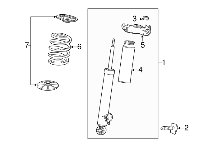 Genuine Shock Assembly for 32022312 | Over 30% Off All Genuine