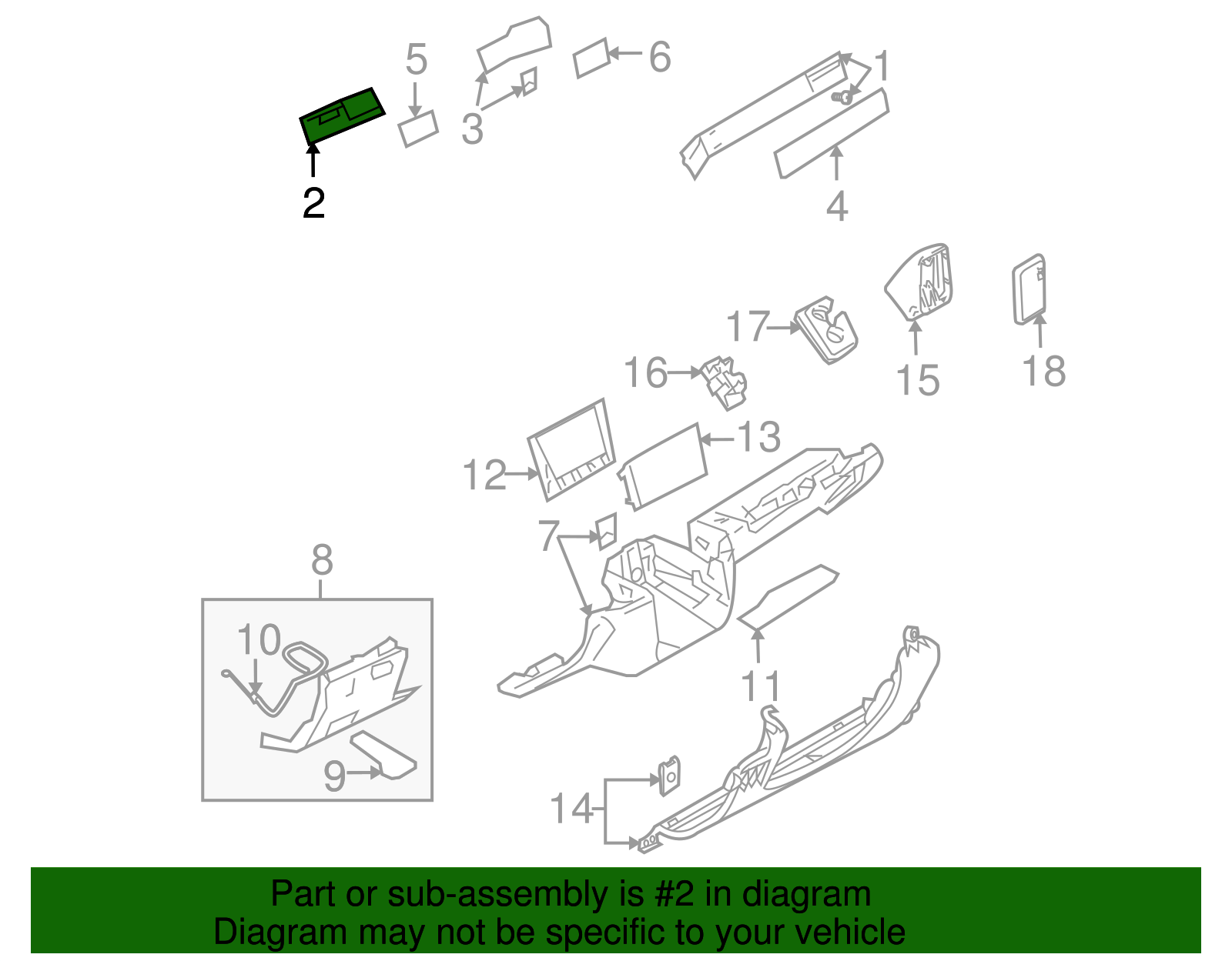Trim Molding - Volkswagen (7L6-857-239-H-7U7)