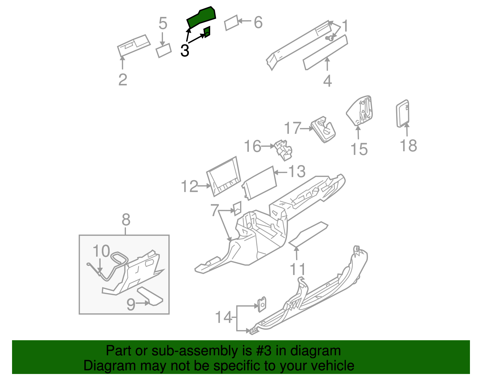 Trim Molding - Volkswagen (7L6-857-240-F-7U7)
