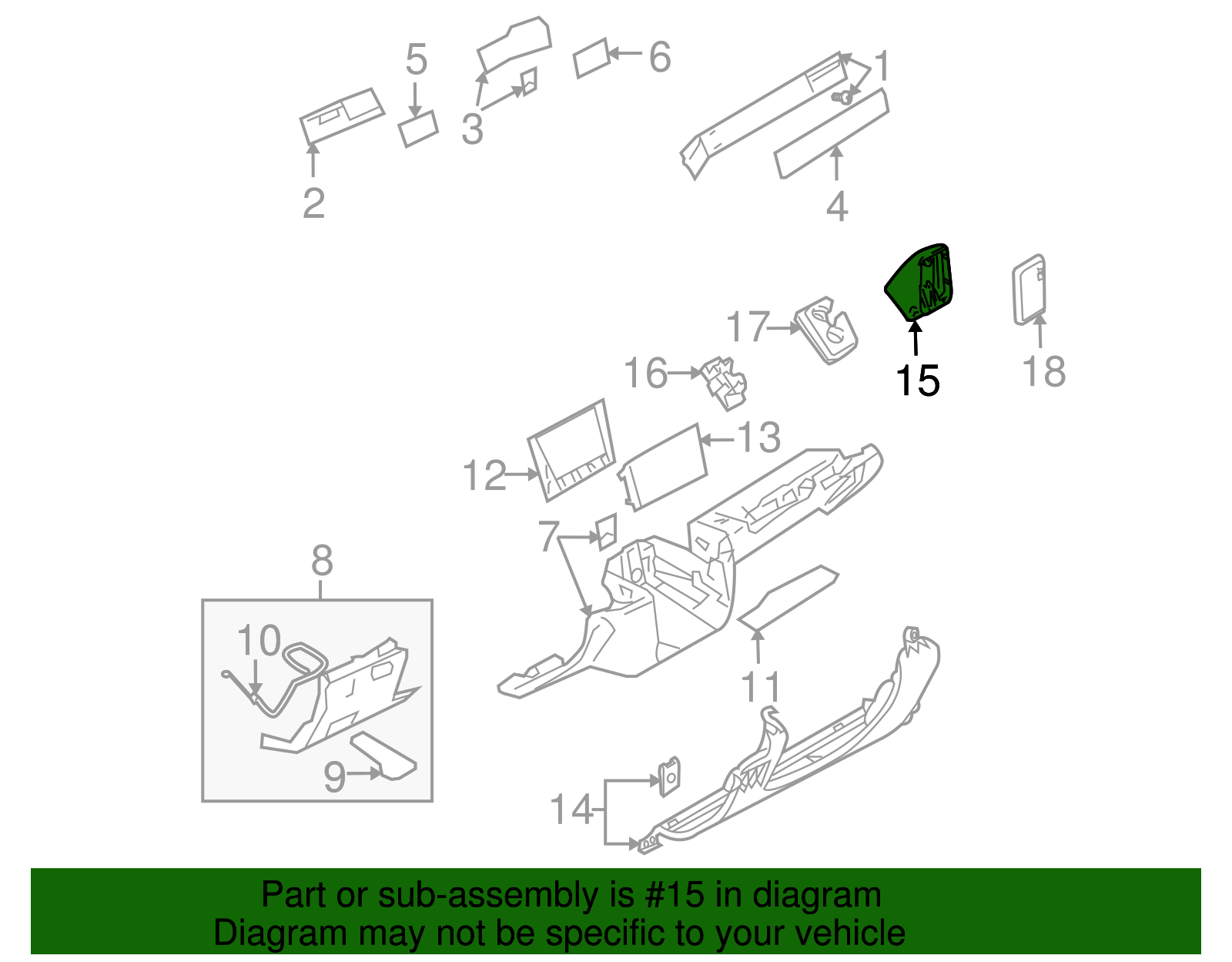 Bracket - Volkswagen (7L6-035-716-A)