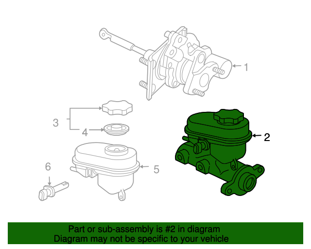 20092019 GM Brake Master Cylinder 19420962 Auto Parts Express
