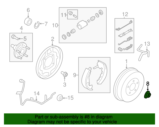 20012012 Ford Axle Nut W705967S439X Blue Springs Ford Parts