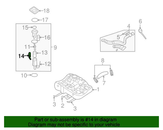 20062010 Hyundai Sonata Fuel Pressure Regulator 313803K100 OEPartsQuick