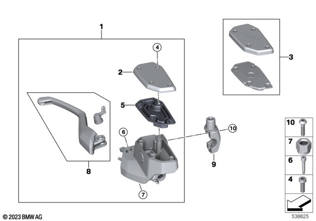 32721657239 - Cover Handlebar Fitting 2022-2024 BMW-Motorrad R 