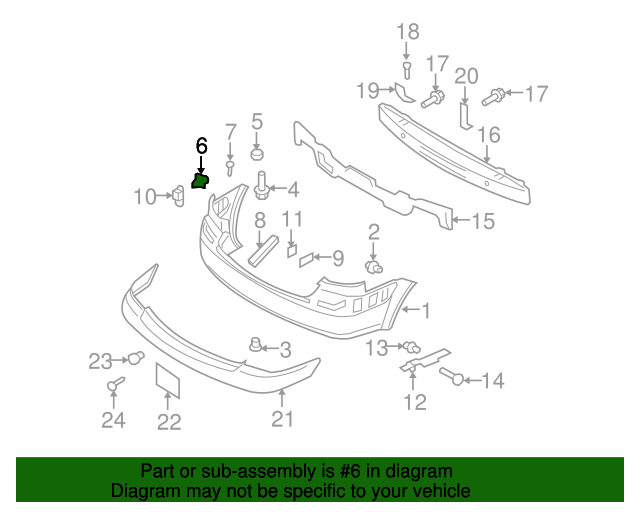 86618-1G000 - Bumper Cover Upper Reinforced 2006-2011 Kia | Kia.Parts Store
