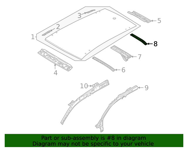 Roof Bow 2GJ-817-120-A