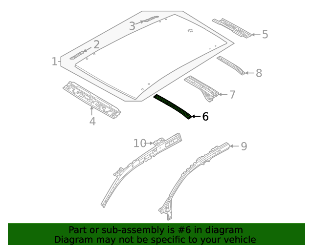 Roof Bow 2GJ-817-159-A