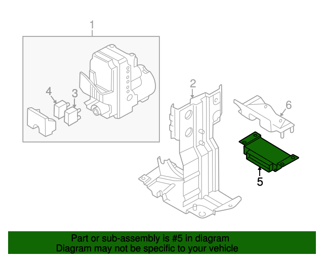 19992001 Audi ABS Control Module 8E0998375B Audi USA Parts