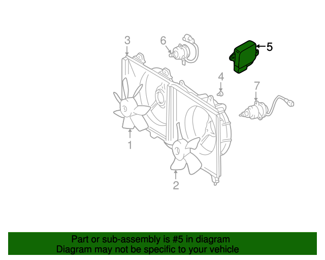 MR400709 Fan Relay 19992018 Mitsubishi Mitsubishi Direct Parts