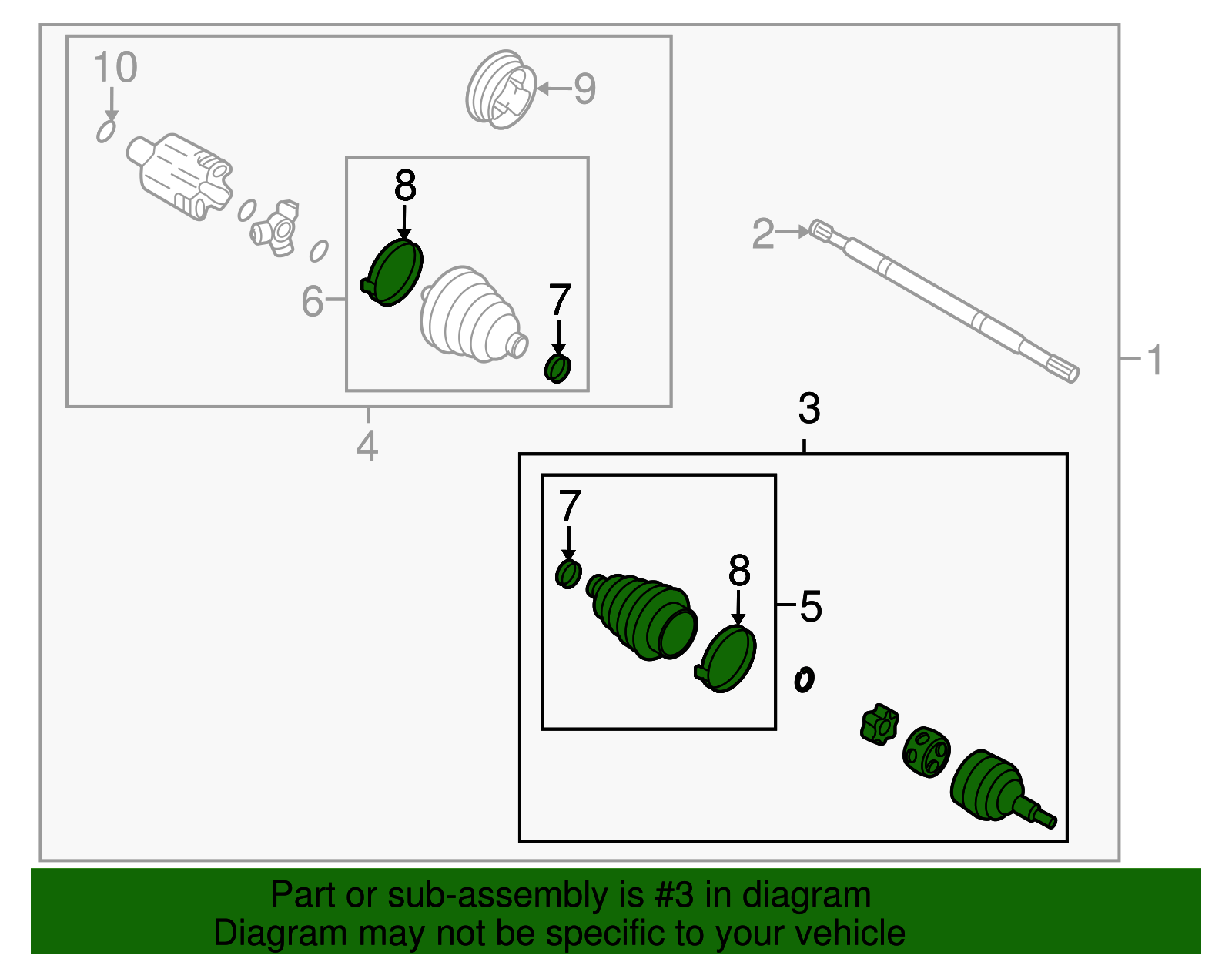 Outer Joint Assembly - Buick (25766430)