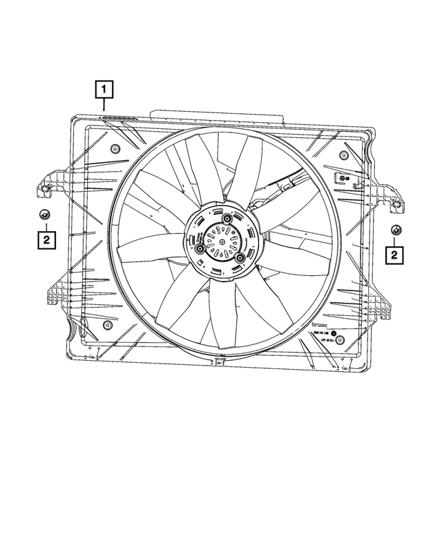 68275634AD Radiator Cooling Fan Module 20192025 Mopar Mopar