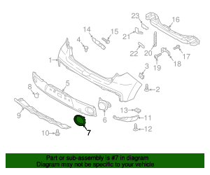 2017-2019 Kia Trim Bezel - Driver's Side (LH) 86657-B2500 | GetOEMParts.com