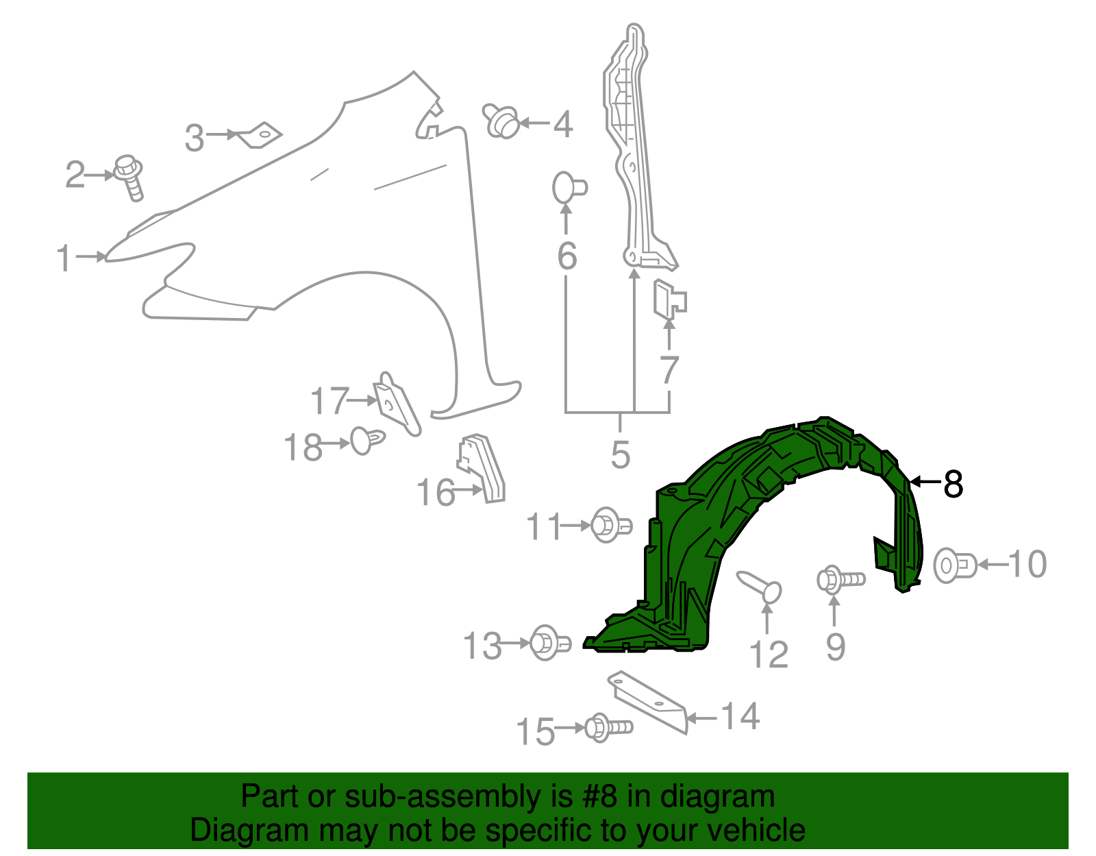 Fender Liner - Scion (53876-12541)