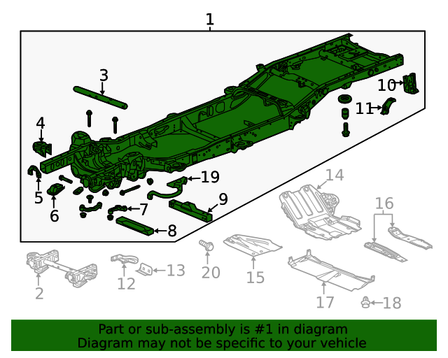20142018 GM Frame Assembly 84135716 GM Parts Online