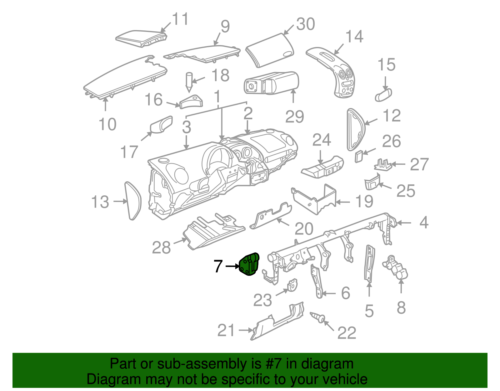 Cross-Member Adjuster - Volkswagen (8N0-419-255-C)