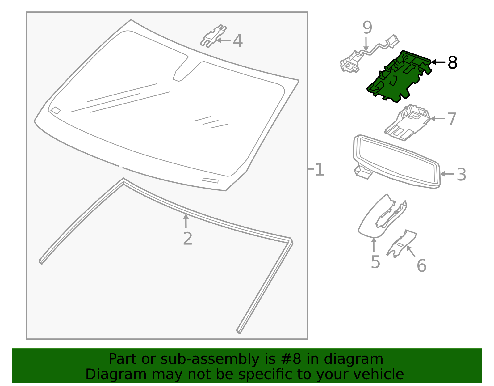 Front View Driver Information Camera Bracket - GM (84362518)