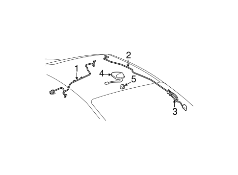 Antenna & Radio for 2010 Toyota Camry #1