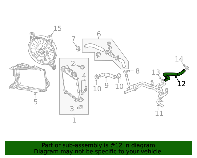Radiator Inlet Hose 85136668