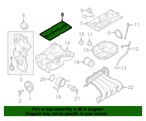 Rear Engine Camshaft Housing Gasket For Pontiac Firebird 1982-1995 & Others - Replaces P-1785986