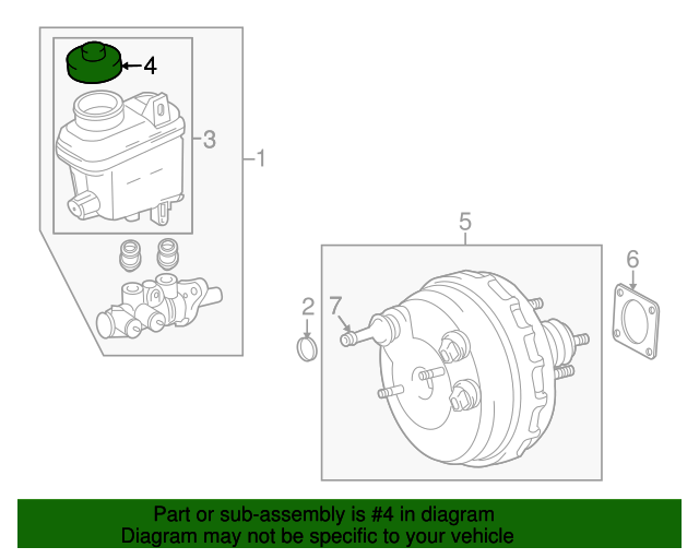 19942015 Toyota Genuine Toyota Brake Fluid Master Cylinder Reservoir