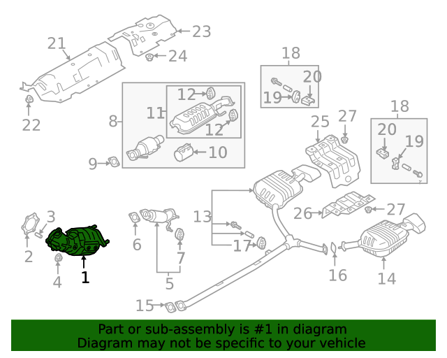 Genuine OEM Center Muffler Part 28600D5550 Fits 20182020 Kia Optima Up To 35 Off On Every