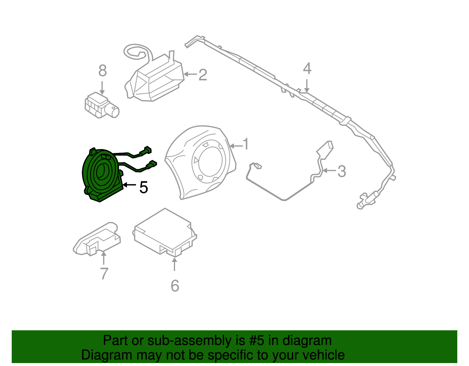 2002-2008 Mini Cooper Clock Spring 61-31-6-800-997 | Mini - ワンピース 