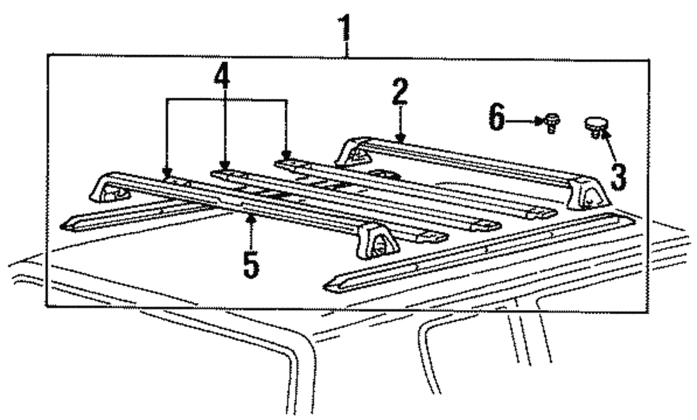 Luggage Rack Rail - Ford (E7SZ-6355106-B)